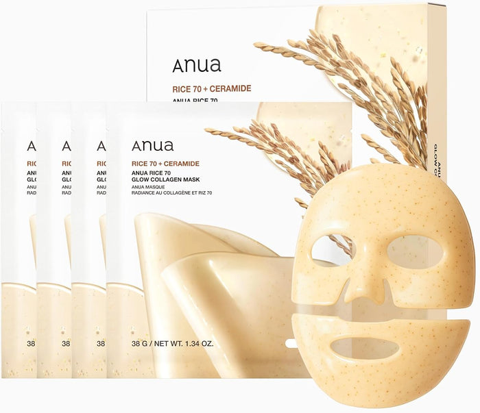 Anua Rice 70 Glow Collagen Mask