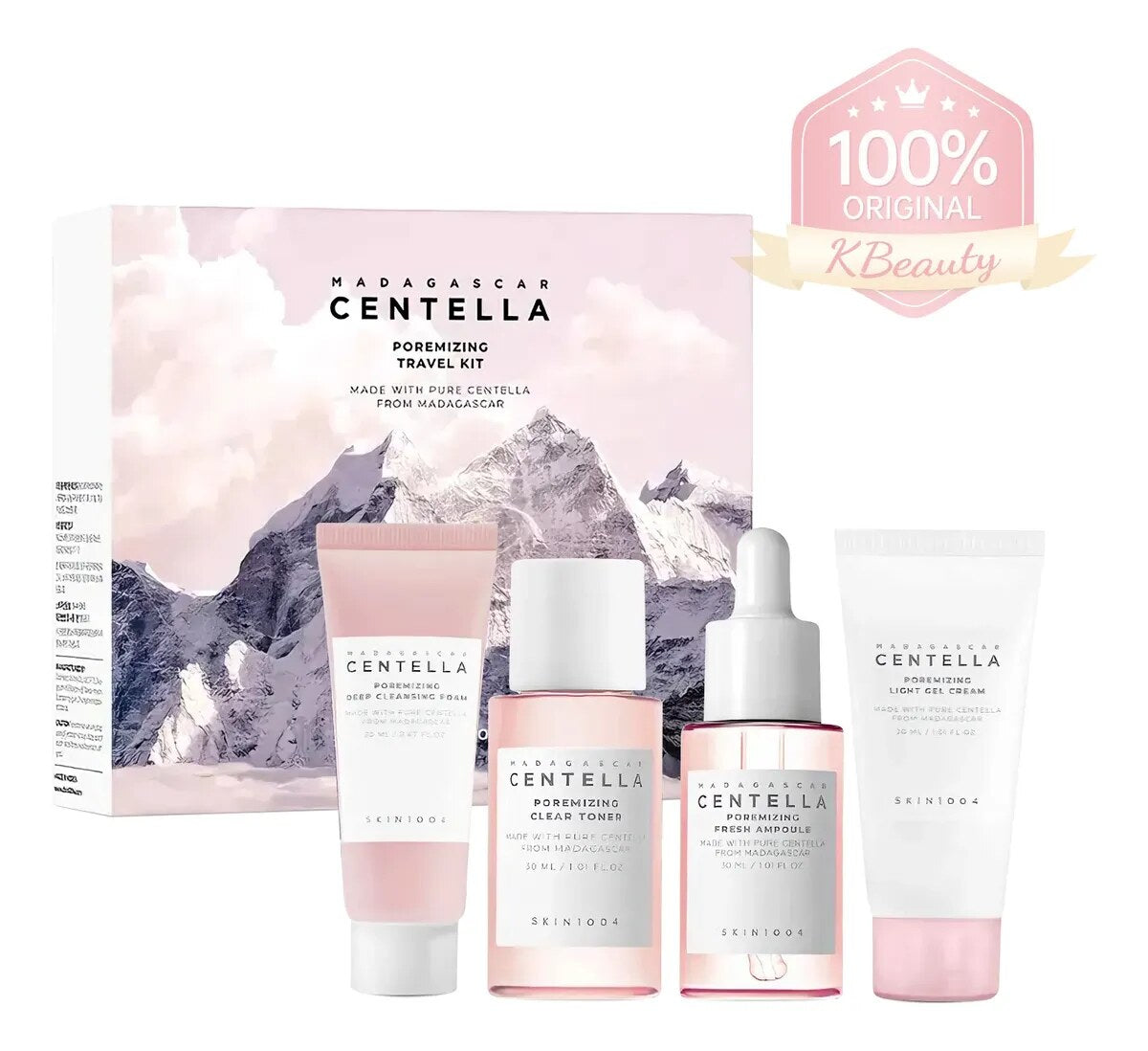 SKIN1004 Poremizing Centella Madagascar Travel Kit, 4 pieces
